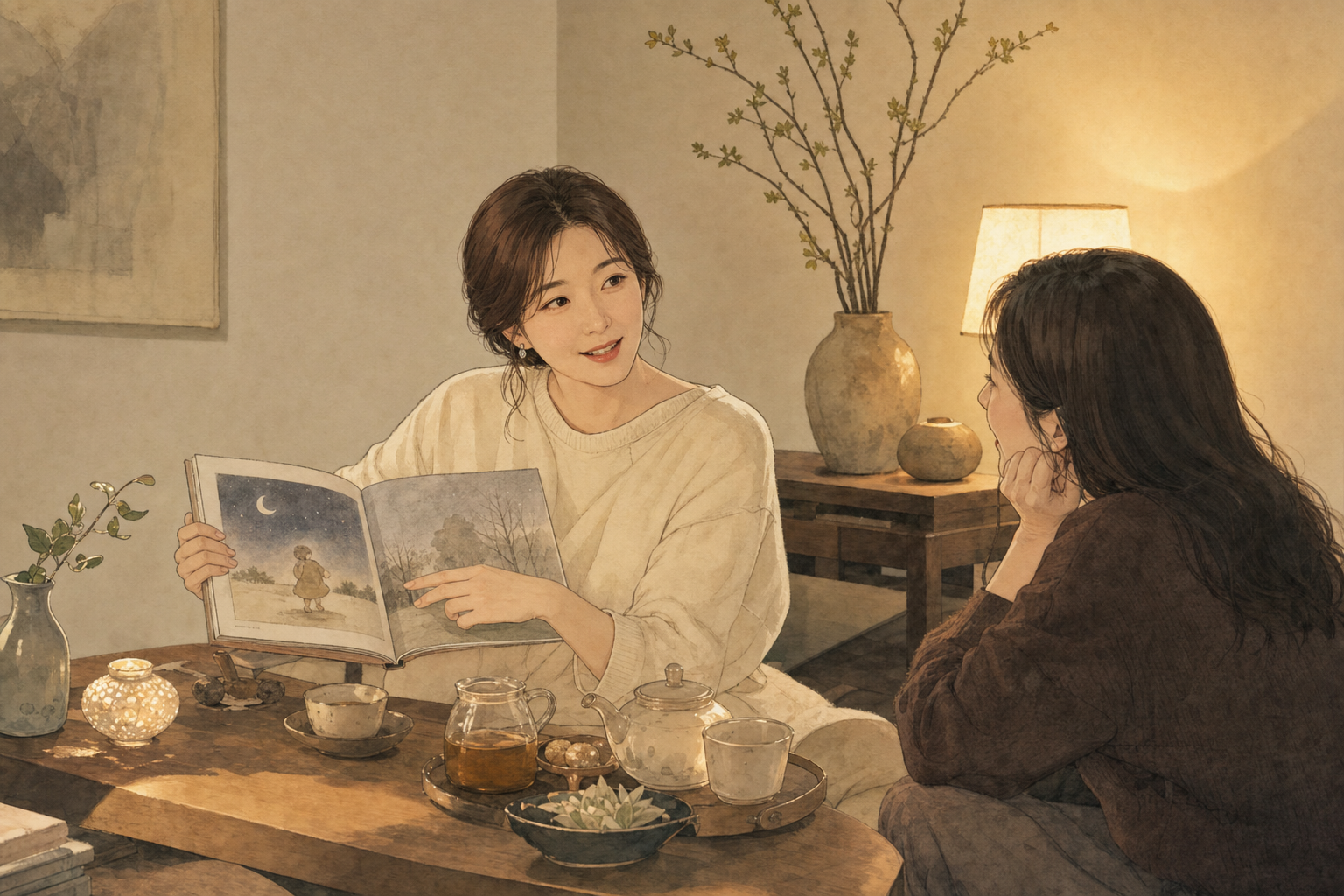 心に響く物語の語り部(無料適性検査イラスト)